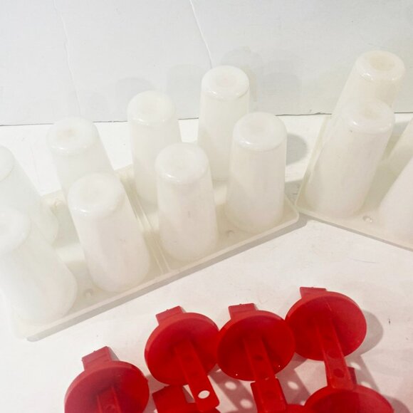 Arrow Plastics Frozen Ice Pop Molds Set of 2 Vintage No Spill Drip Guard USA - Picture 3 of 8